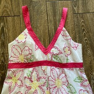 Lilly Pulitzer floral embroidered summer midi dress